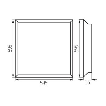 Kanlux - Pannello Led 595x595mm 38W 4600lm 4000K Serie Blingo en