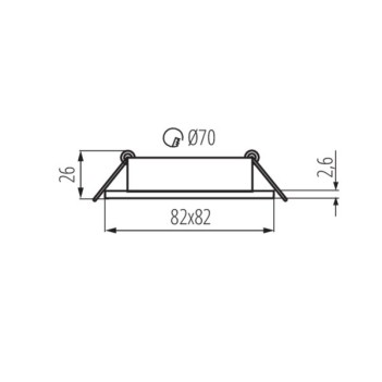 Ghiera Orientabile Foro 70mm per Faretto Led GU10 o MR16 – DALLA Bianco