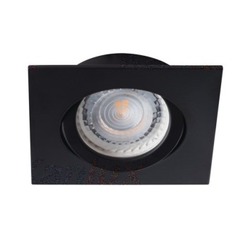 70mm Hole Swivel Ferrule for GU10 or MR16 Led Spotlight - DALLA Black Square