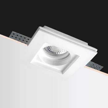 Buy Slim Square Led Wall Light in Ceramic Plaster EN