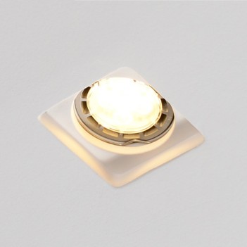 Buy Slim Square Led Wall Light in Ceramic Plaster EN