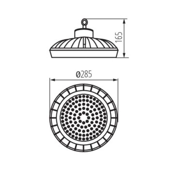 Campana UFO 100W 14000lm 4000K 90° IP65 – Kanlux High Bay en