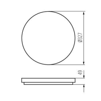 Lampada da Soffitto Rotondo 24W 2280lm IP54 - Plafoniera VARSO en