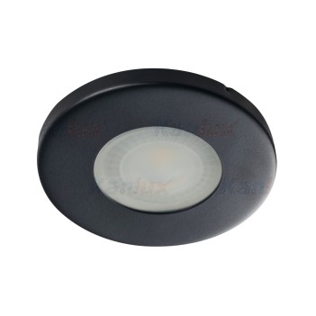 Ferrule Hole 60mm for Led Spotlight GU10 or MR16 Suitable for Shower Box IP44 - MARIN Black