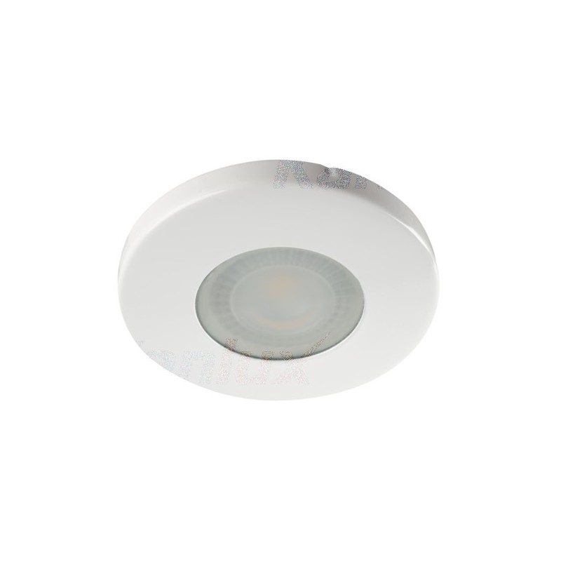 Ferrule Hole 60mm for Led Spotlight GU10 or MR16 Suitable for Shower Box IP44 - MARIN White