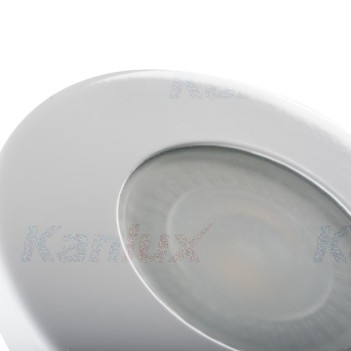 Ferrule Hole 60mm for Led Spotlight GU10 or MR16 Suitable for Shower Box IP44 - MARIN White