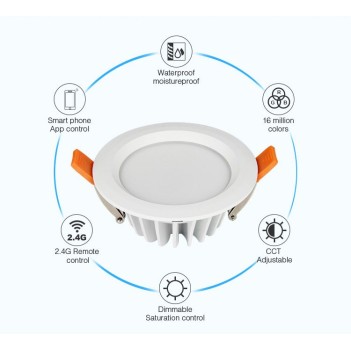 Buy Mi-Light Recessed Ceiling Light 6W RGB+CCT EN