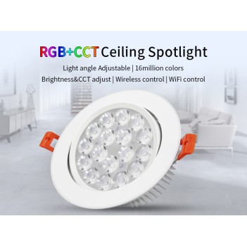 Mi-Light Recessed Ceiling Light 9W RGB+CCT WiFi FUT062