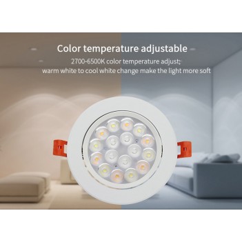 Buy Mi-Light Recessed Ceiling Light 9W RGB+CCT EN