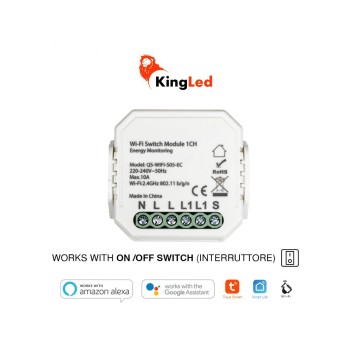 KiWi Switch Module with Smart WiFi Consumption Monitoring -