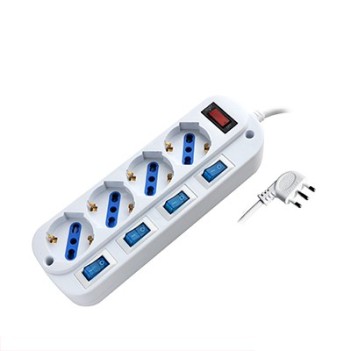 Power Strip 4 Places Bypass Schuko 16A Plug Autonomous Multiple Switches en