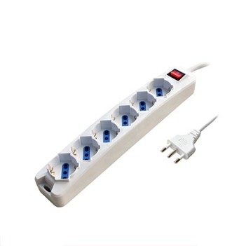Power Strip 6 Places Bypass Schuko Plug 16A - Switch - Cable 1,5m en