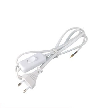 Extension cable with switch plug 10A - 2 poles - 1,5m en