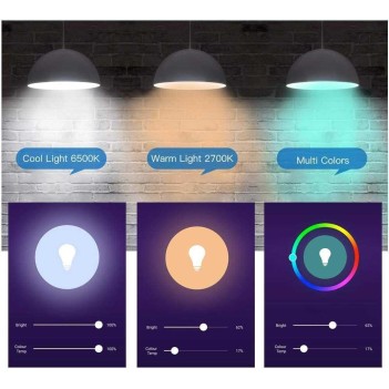 KiWi Mini Globo Led Smart WiFi G45 E14 4.5W RGB + W - Compatible with Alexa