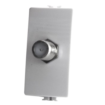 Direct Female Satellite Receptacle1 Module White T3 - Bticino Matix Compatible