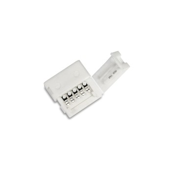 5x CONNETTORE 12MM RGBW DOPPIO CLIP PER GIUNTARE 2 STRISCE LED