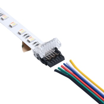 RGB+CCT CONNECTOR CLIP HIPPO 12MM 6 PIN STRIP-CABLE