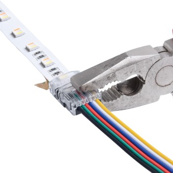 RGB+CCT CONNECTOR CLIP HIPPO 12MM 6 PIN STRIP-CABLE