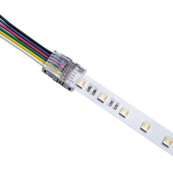 RGB+CCT CONNECTOR CLIP HIPPO 12MM 6 PIN STRIP-CABLE