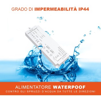 Alimentatore Slim IP44 15W 24V per Strisce Led - Serie