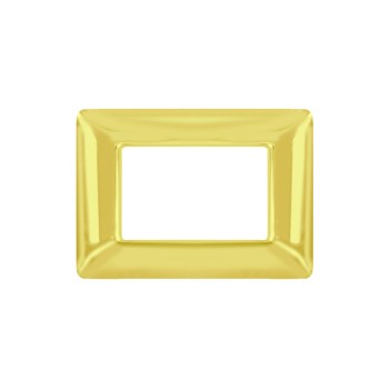 Placca 3 Moduli 3M oro lucido compatibile BTICINO MATIX in