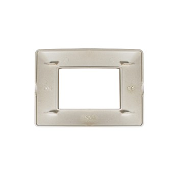 Placca 3 Moduli 3M grigio scuro compatibile BTICINO MATIX