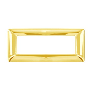 Placca 6 Moduli 6M Oro Lucido compatibile BTICINO MATIX in
