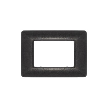 Placca 3 Moduli 3M Nero Flash compatibile BTICINO MATIX in