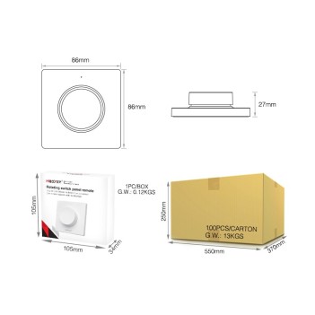 Controller MI Light K1 Switch Panel With wheel RF 2.4GHZ