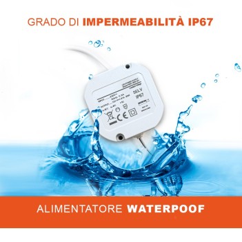 Alimentatore Mini IP67 20W DC 12V per Strisce Led - Serie