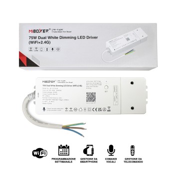 Miboxer Alimentatore Smart Wifi 75W Dual White Dimmerabile