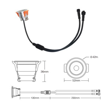 Mi-Boxer 3W Led Spotlight 12V RGB SL3-12 IP66 Waterproof