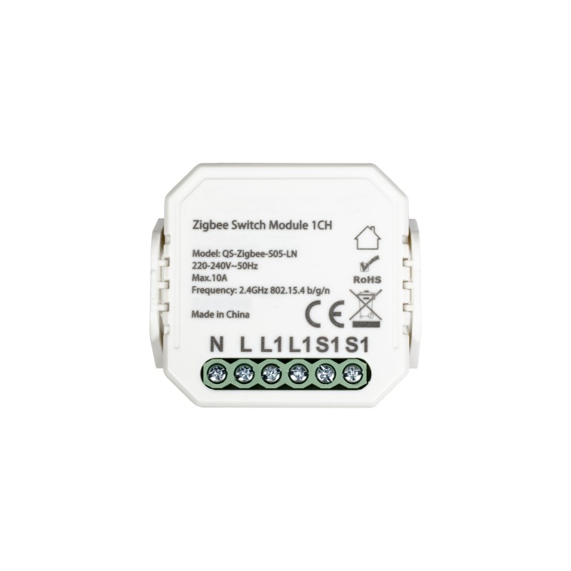 KiWi Modulo Interruttore Zigbee 10A 230V 2300W - Compatibile con Alexa, Google