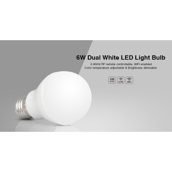 Mi-Light Led Lightbulb E27 6W Dual White CCT WiFi FUT017