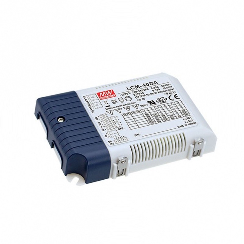 Alimentatore Led Meanwell LCM-40 da 40W Corrente Selezionabile Alimentatore Led Meanwell LCM-40 da 40W Corrente Selezionabile