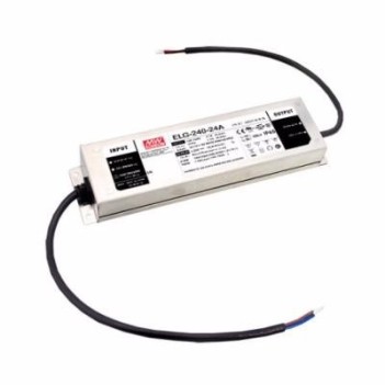 ALIMENTATORE MEANWELL ELG-240-24-3Y IP67 240W 24V PFC en