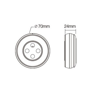 MiBoxer MiLight Telecomando S1 Magnetico Dimmer Dual White