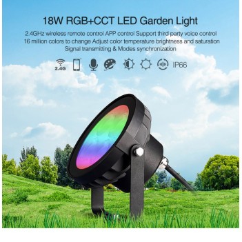 MiBoxer MiLight Garden Spike DC 220V 18W RGB + CCT RF 2.4GHz FUTC09 en