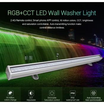 MiBoxer MiLight Wall Washer 48W 230V RGB + CCT IP66 RF 2.4GHz