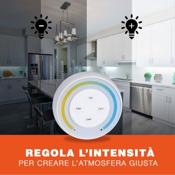 MiBoxer MiLight Telecomando S1 Magnetico Dimmer Dual White - Bianco en