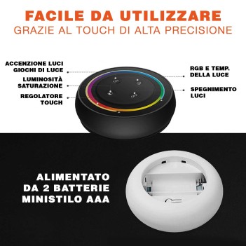 MiBoxer MiLight S2 Remote Control Magnetic Dimmer RGB + CCT - White en