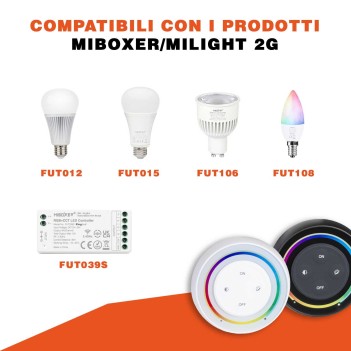 MiBoxer MiLight S2 Remote Control Magnetic Dimmer RGB + CCT - White en