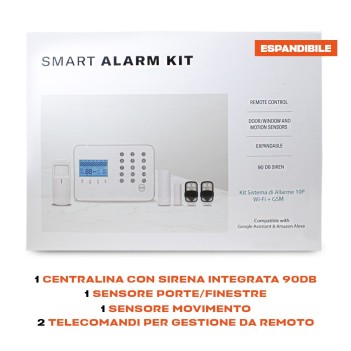 Kiwi Kit Sistema di Allarme 10P Smart Wifi + GSM