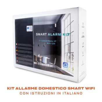 Kiwi Kit Sistema di Allarme 10P Smart Wifi + GSM compatibile con ALexa e Google