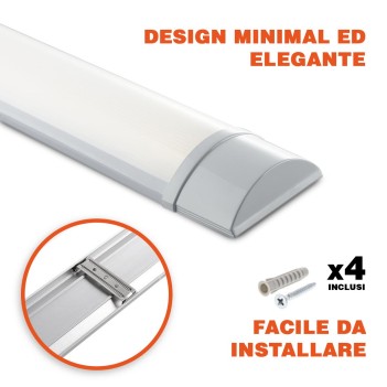 Plafoniera Led Lineare 36W 2440LM 120cm IP20 - serie KL185