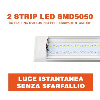 Plafoniera Led Lineare 36W 2440LM 120cm IP20 - serie KL185