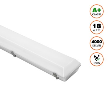 Plafoniera Led Stagna 18W 2000LM 4000K 65cm IP65 - serie