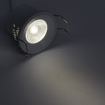 Puntoluce Led 1W 130lm 30D DC 12V da Incasso Foro 25mm -