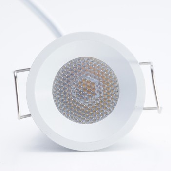 Puntoluce Led 1W 130lm 30D DC 12V da Incasso Foro 25mm -