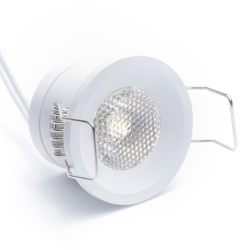 Puntoluce Led 1W 130lm 30D DC 12V da Incasso Foro 25mm -